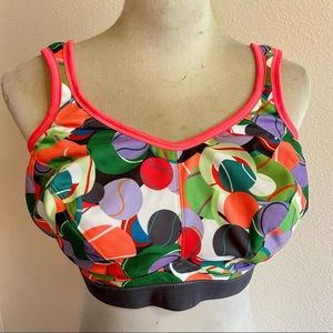 Anita bra bright floral print sz med good condition